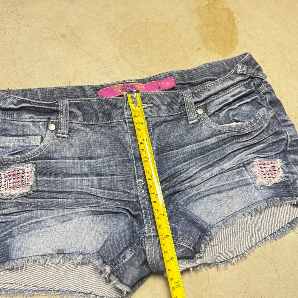 Celebrity Pink Womens Distressed Denim Shorts